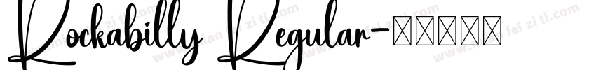 Rockabilly Regular字体转换